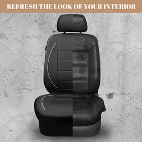 CAR PASS seat covers in vehicle lifestyle scene conveys refined interior