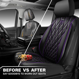 CAR PASS seat covers installed in vehicle showcasing comfortable lifestyle upgrade