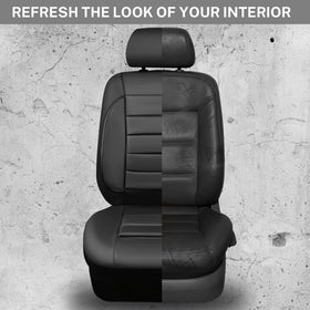CAR PASS seat wipe-clean demo showcasing easy maintenance benefit