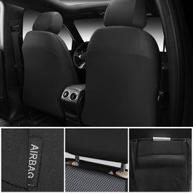 CAR PASS detailed cutout for seatbelt and airbag preserving safety functions