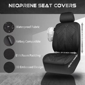 CAR PASS side airbag and armrest cutout illustrating safe compatibility and access