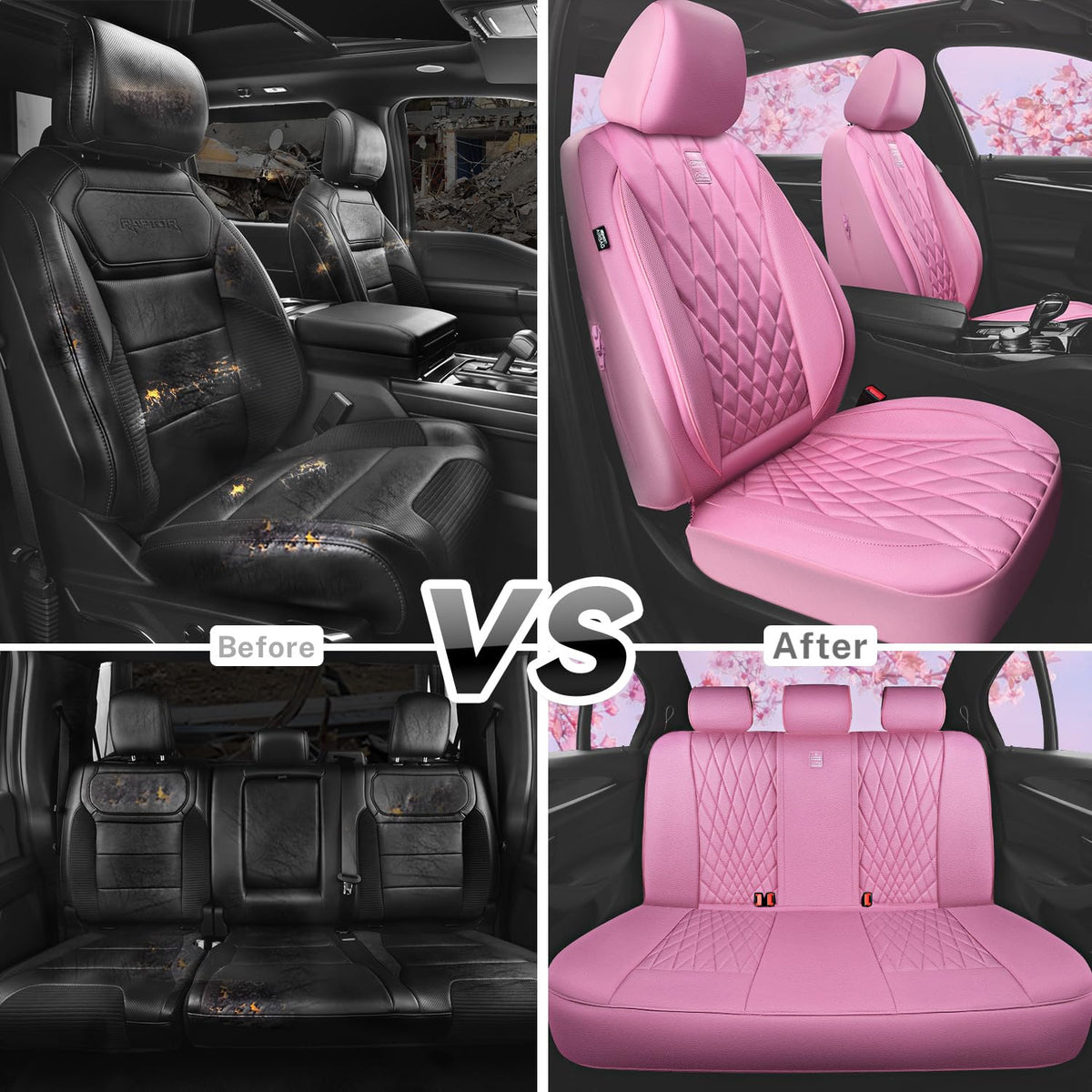 CAR PASS side airbag openings detail demonstrating safety compatibility