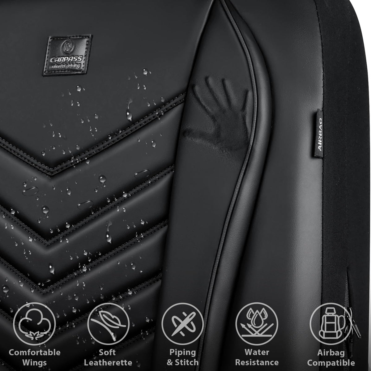 CAR PASS side airbag release stitching for safe deployment