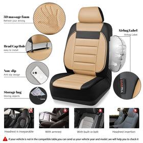 CAR PASS airbag seam close-up demonstrating airbag compatibility and safety