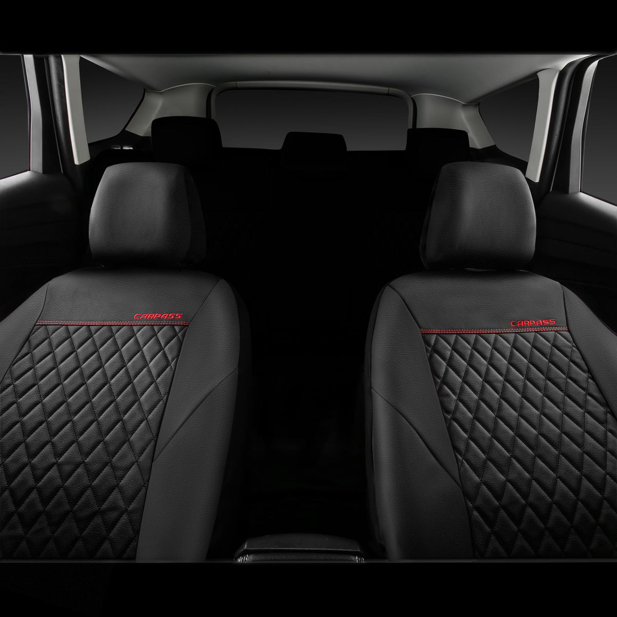 CAR PASS seam detail illustrating airbag compatibility and safety-conscious design