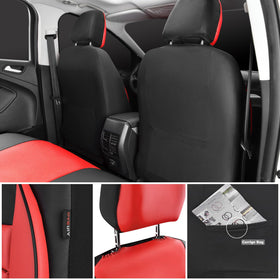 CAR PASS side seam detail highlighting airbag-compatible stitching safety