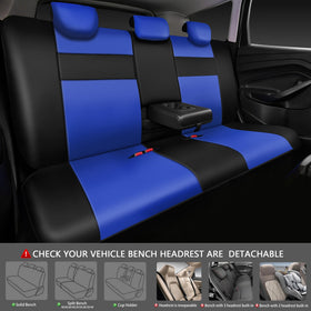CAR PASS side airbag stitching detail demonstrating safe airbag compatibility