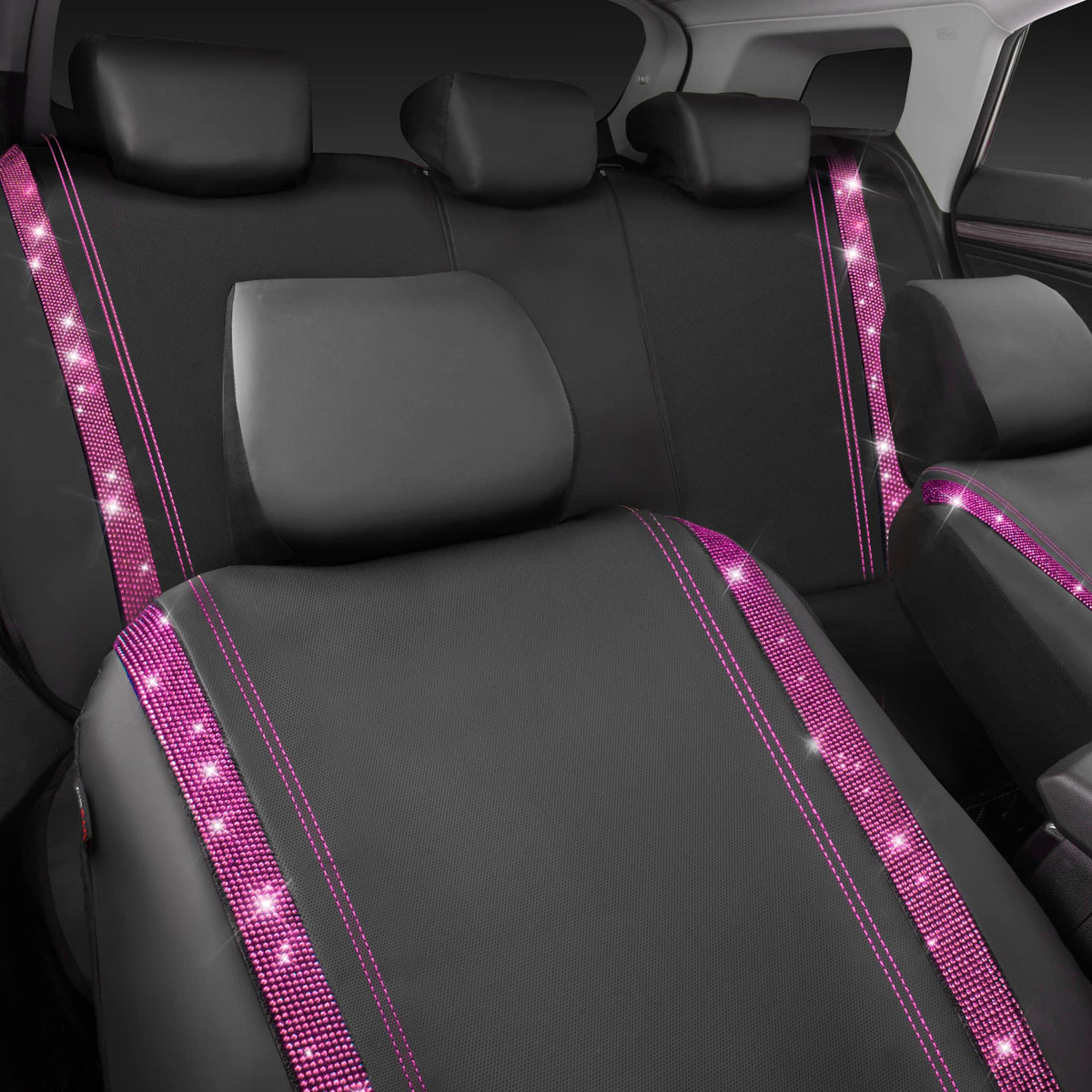 CAR PASS side profile showing zipper and airbag-compatible seam