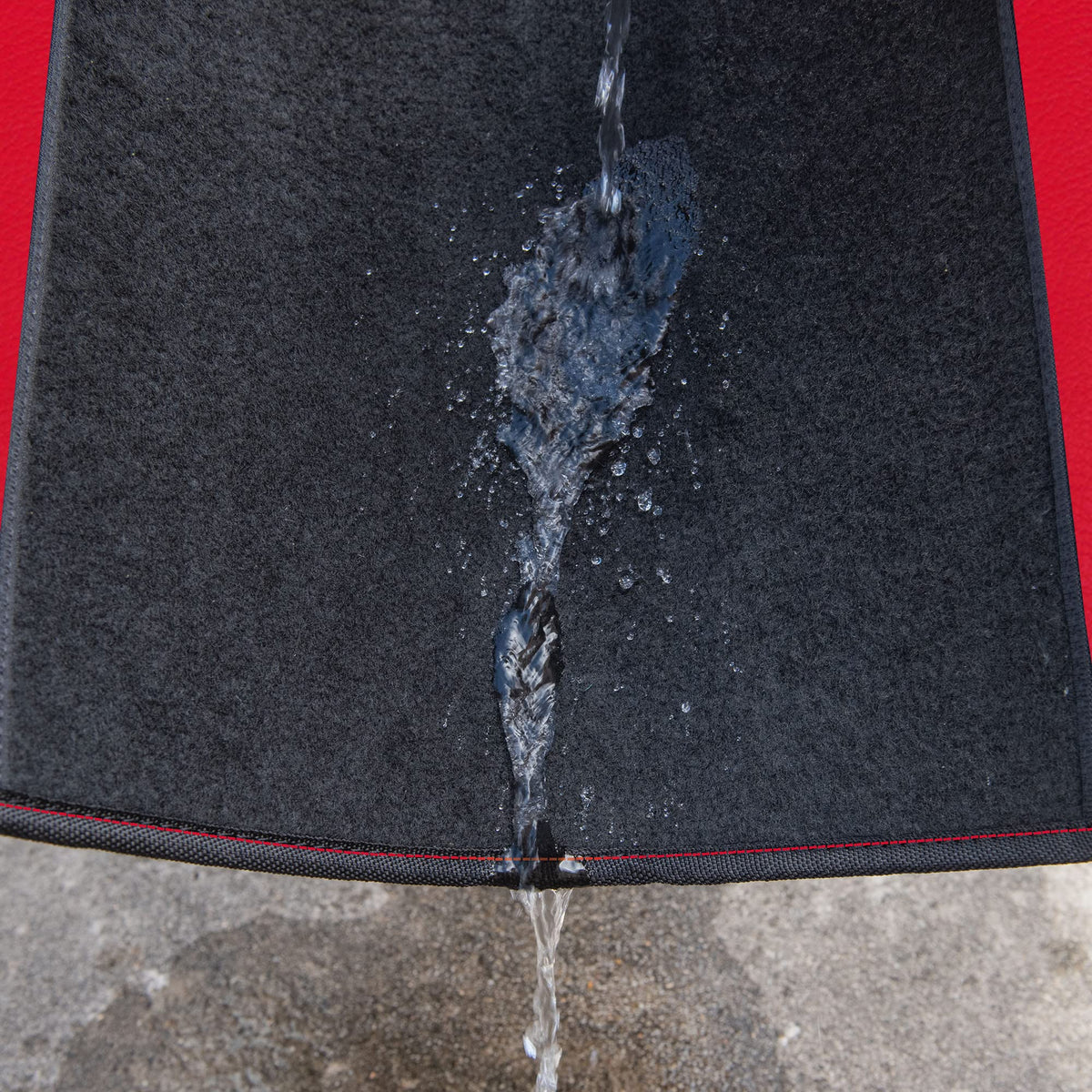 CAR PASS side profile showing mat thickness for durable cushioning