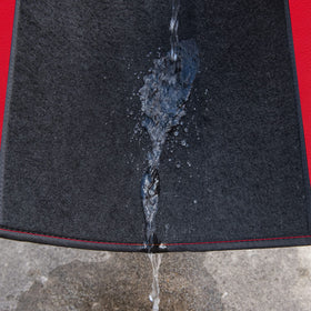 CAR PASS side profile showing mat thickness for durable cushioning