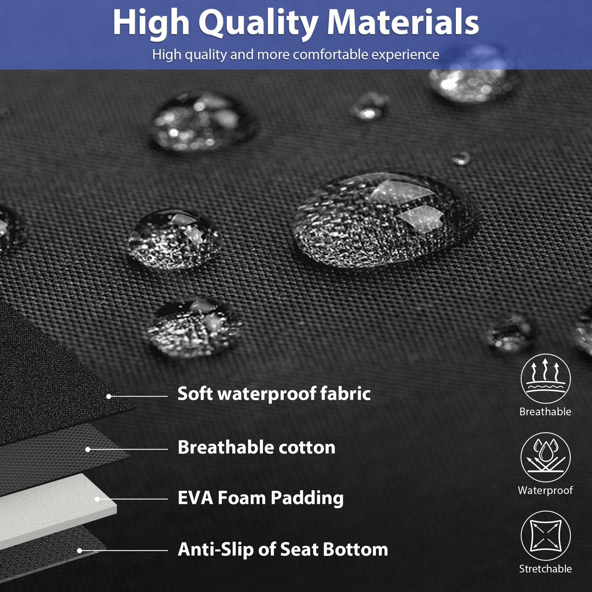 CAR PASS side stitching detail showing airbag compatibility