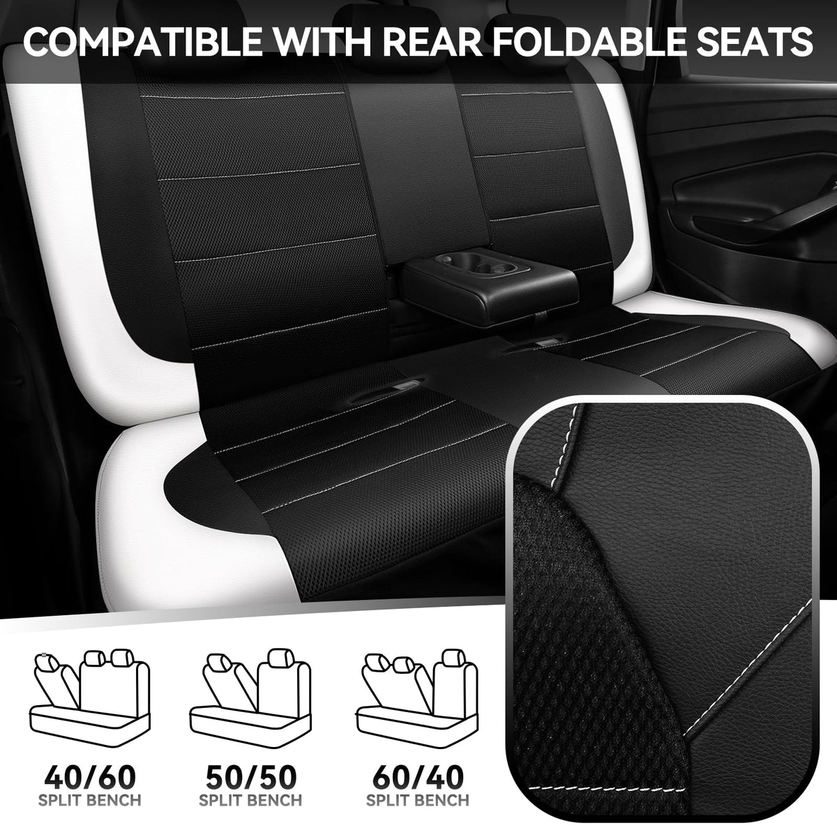 CAR PASS size comparison on a seat showing universal fit and quick installation