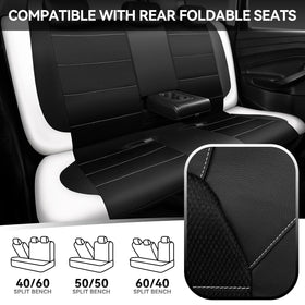 CAR PASS size comparison on a seat showing universal fit and quick installation