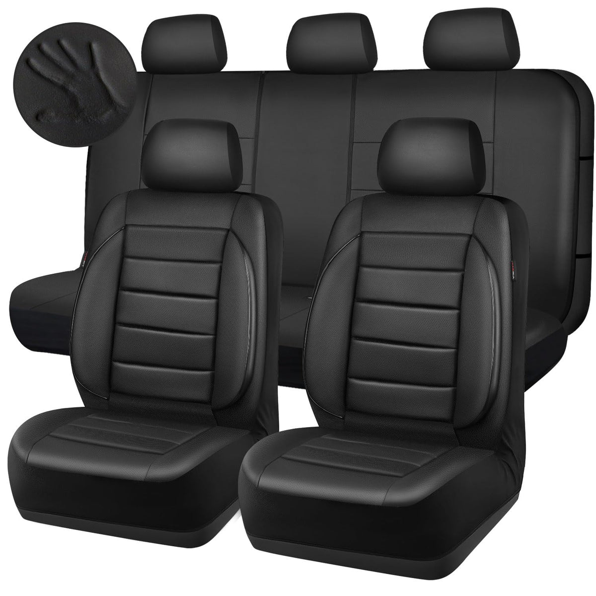 CAR PASS on sedan seat for size comparison and fit reassurance