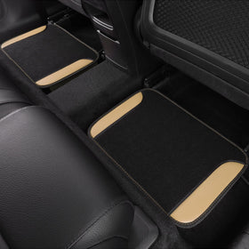CAR PASS floor mats next to ruler for accurate size comparison and fit confirmation