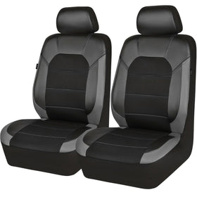 CAR PASS seat cover beside ruler for scale and universal-fit illustration