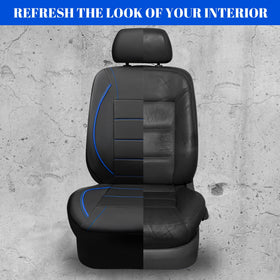 CAR PASS sizing scale comparison showing fit on a truck seat