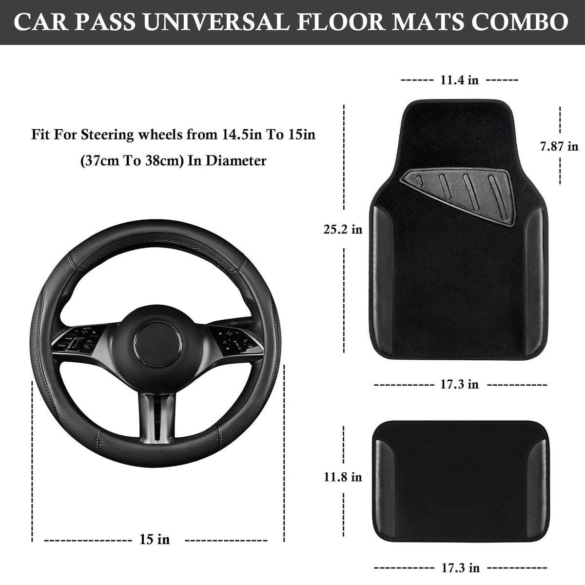 CAR PASS microfiber steering close-up detailing soft texture and comfort