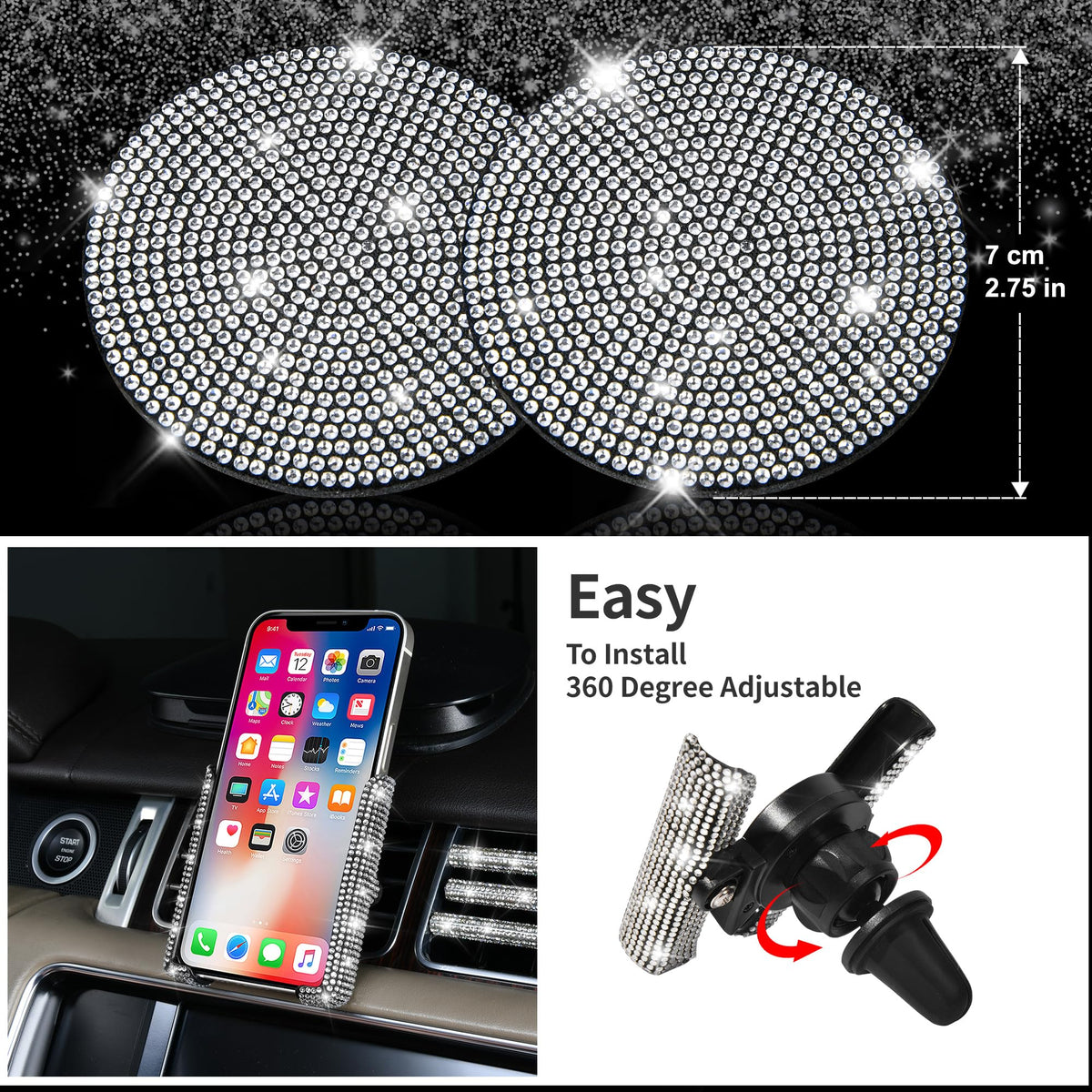 CAR PASS steering wheel and dashboard lifestyle view adding glamorous interior vibe
