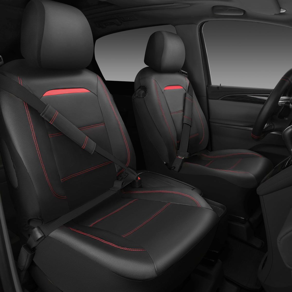 CAR PASS steering wheel cover closeup highlighting anti-slip grip