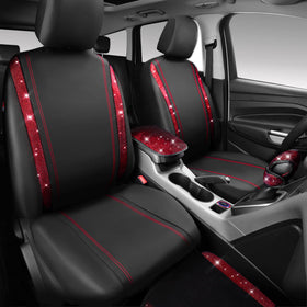 CAR PASS steering wheel cover closeup highlighting sparkle and grip