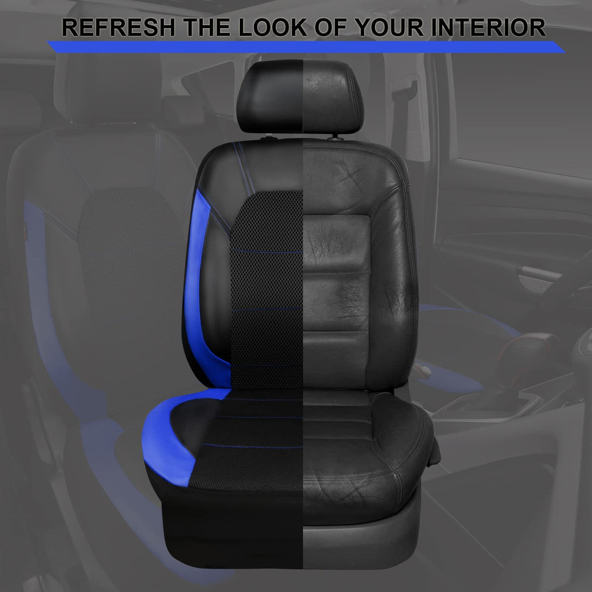 CAR PASS stitching and texture emphasizing durable, wrinkle-resistant finish