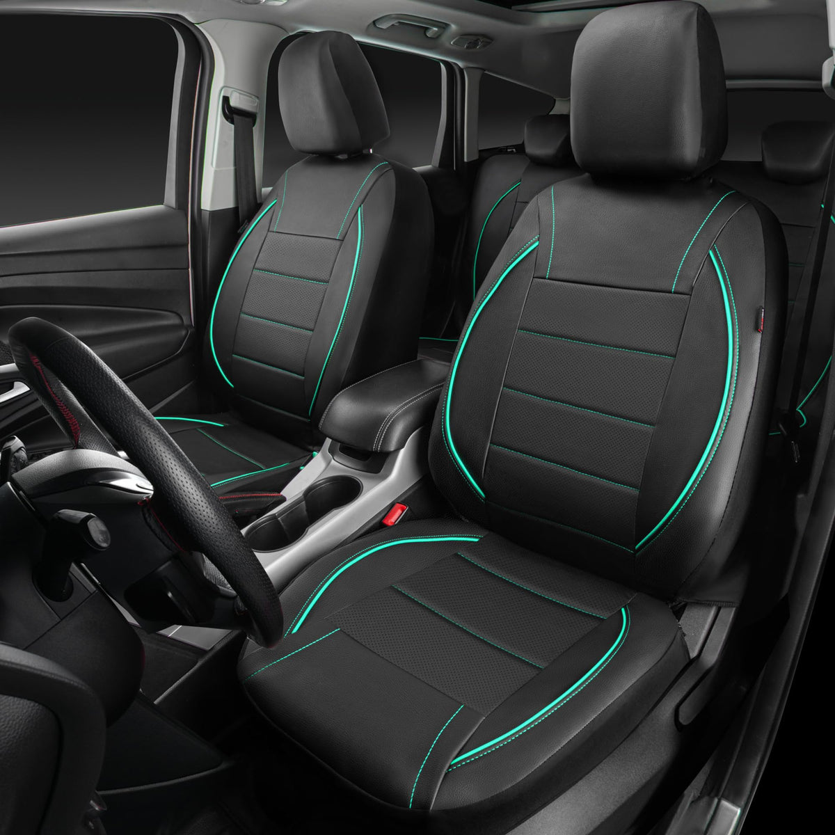 CAR PASS texture closeup of leather material for durable comfort