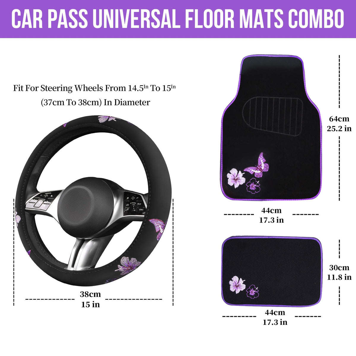 CAR PASS mat texture close-up showing waterproof surface and easy cleaning