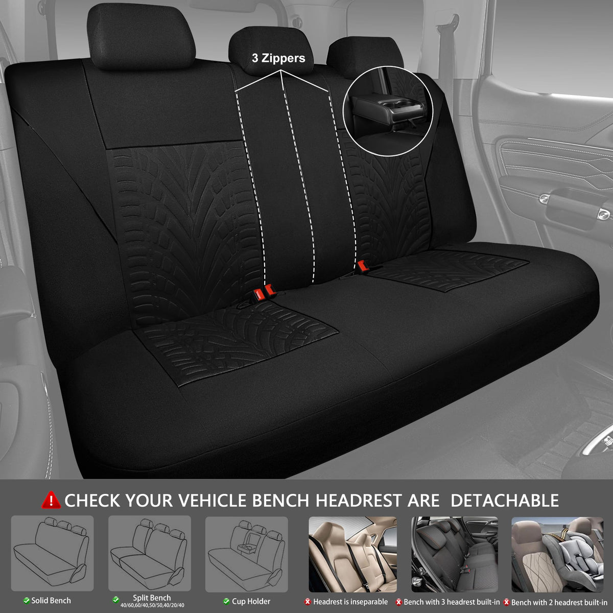 CAR PASS close-up tyre embossing texture for comfort and style