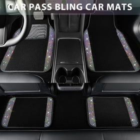 CAR PASS underside anti-slip texture preventing mat movement