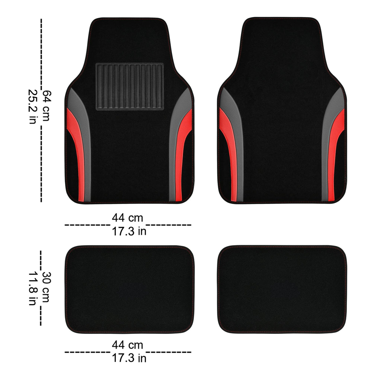 CAR PASS underside anti-slip nibs detail demonstrating secure non-slip backing