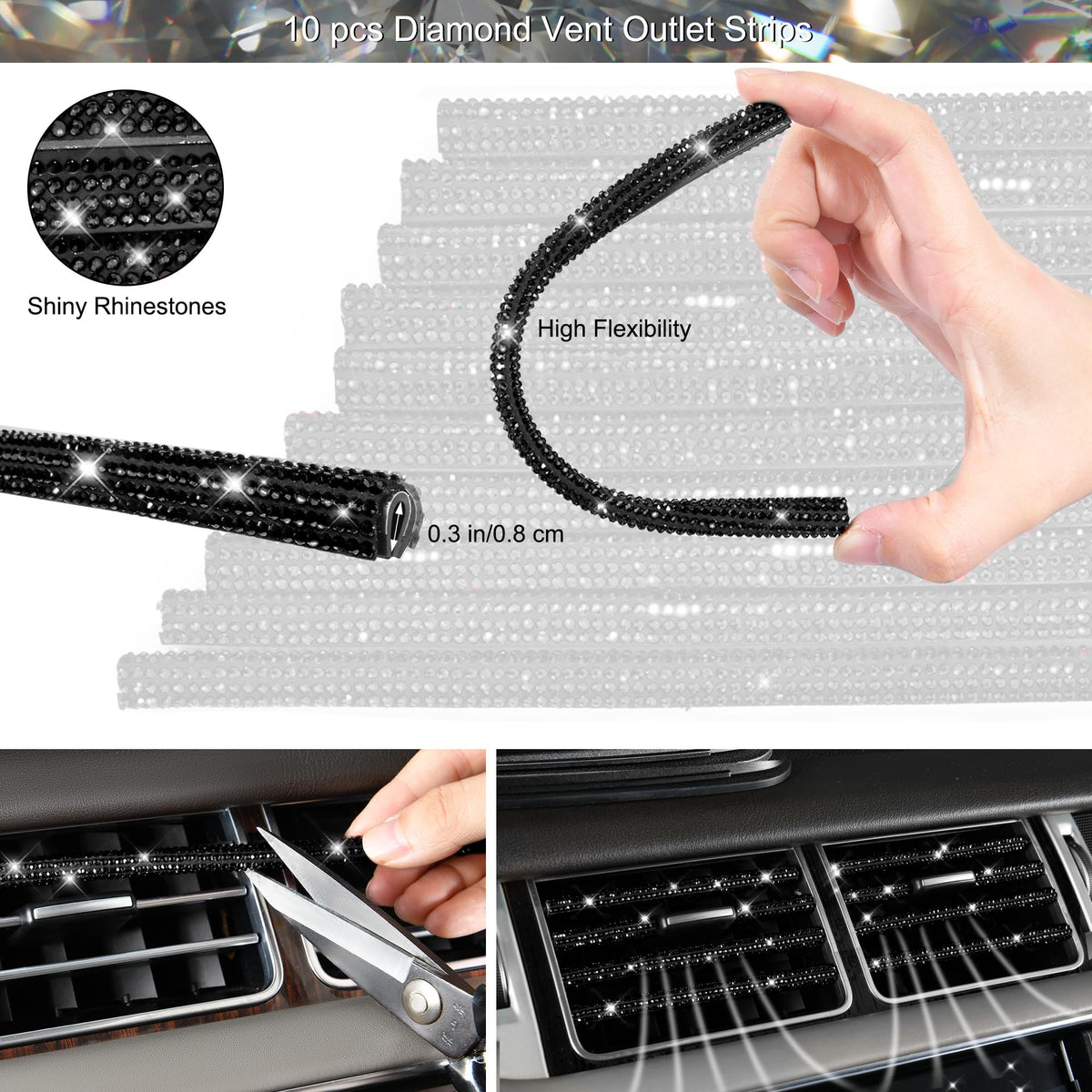 CAR PASS valve caps with start button rings showing coordinated accents and polish