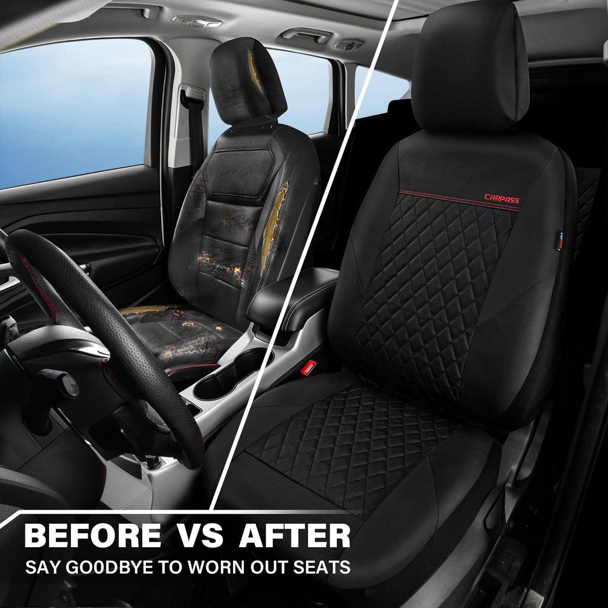 CAR PASS waterproof surface resisting a spill for easy cleaning