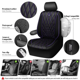 CAR PASS wiping a spill on seat cover to show waterproof protection benefit