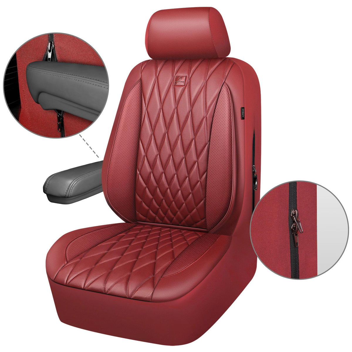 CAR PASS wiping a spill on faux PU leather illustrating waterproof easy care