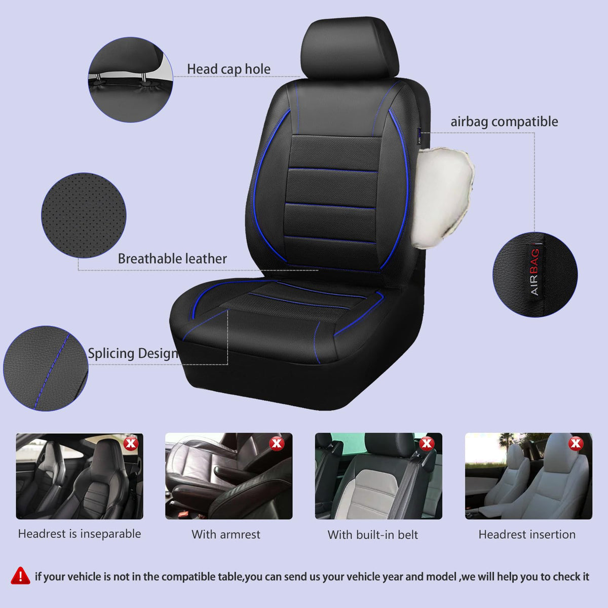 CAR PASS zipper access detail showing easy split-seat functionality