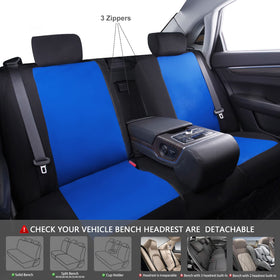 CAR PASS zipper and split-bench view enabling easy folding and access