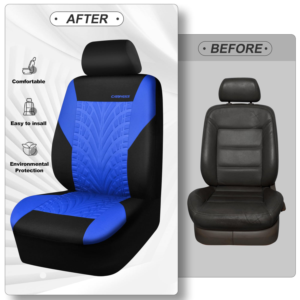 CAR PASS zipper opening for cupholder access and convenience