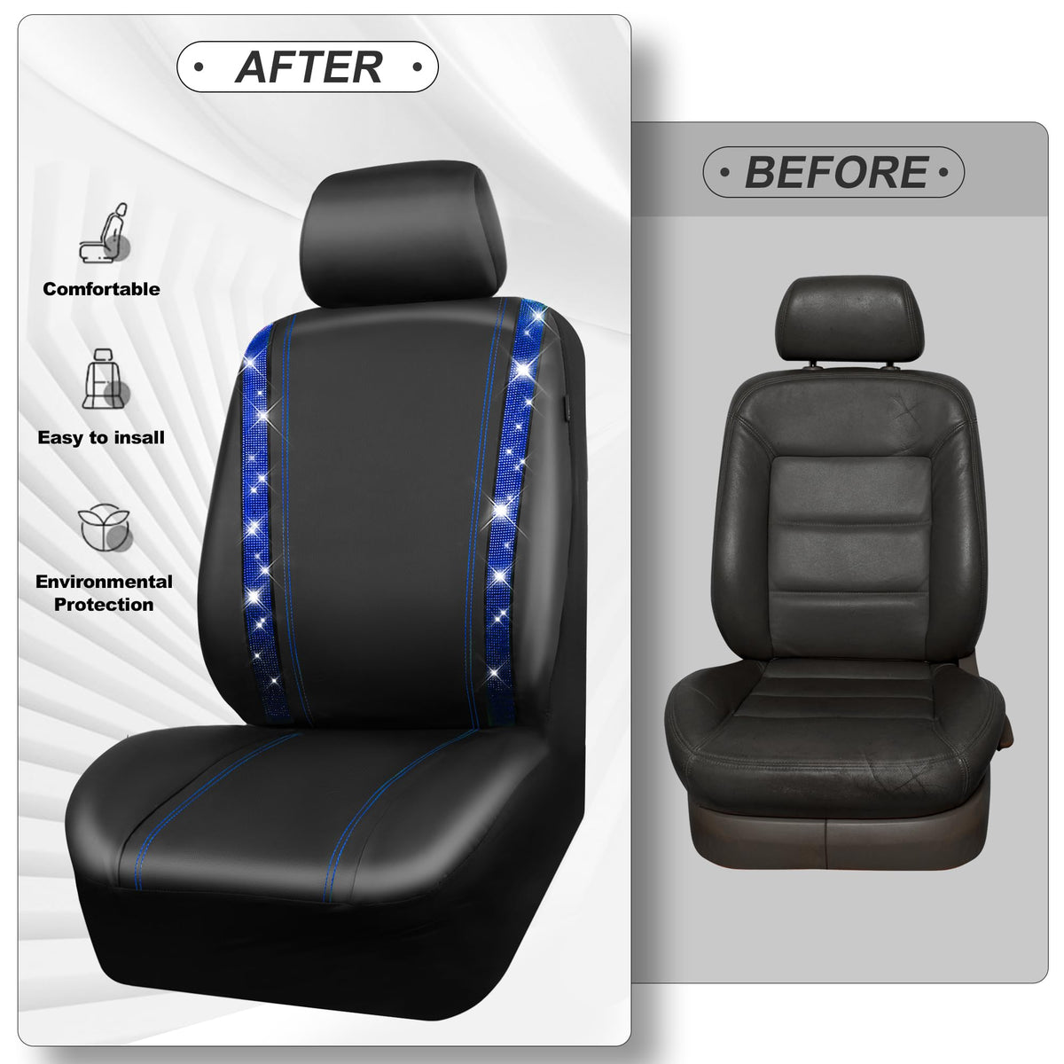 CAR PASS zipper detail showing rear cover access for faster installation