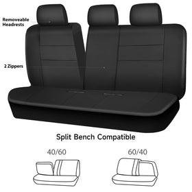CAR PASS zipper split detail showing access panel for fold-down seat convenience