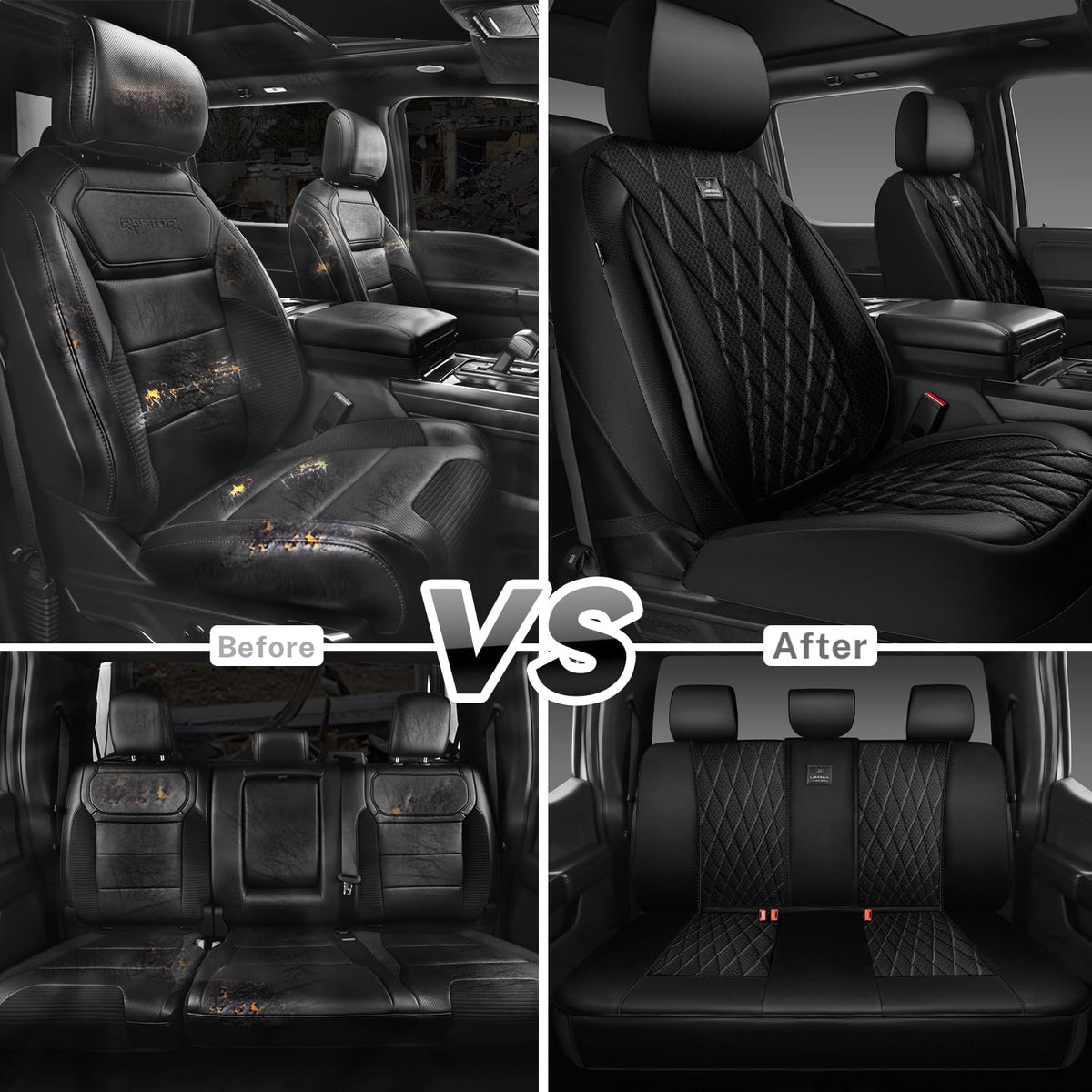 CAR PASS non-slip bottom texture preventing cover movement while driving