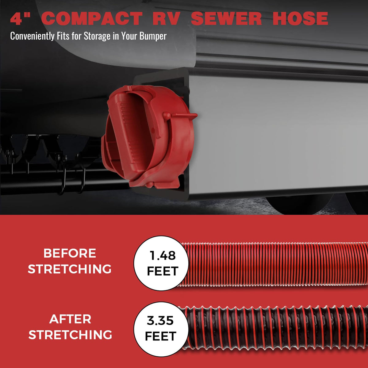 Caravista swivel bayonet connection demonstrating leak-proof sealing