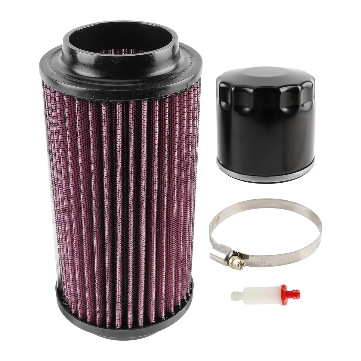 CARBBIA air filter front view showing fitment and durability benefit