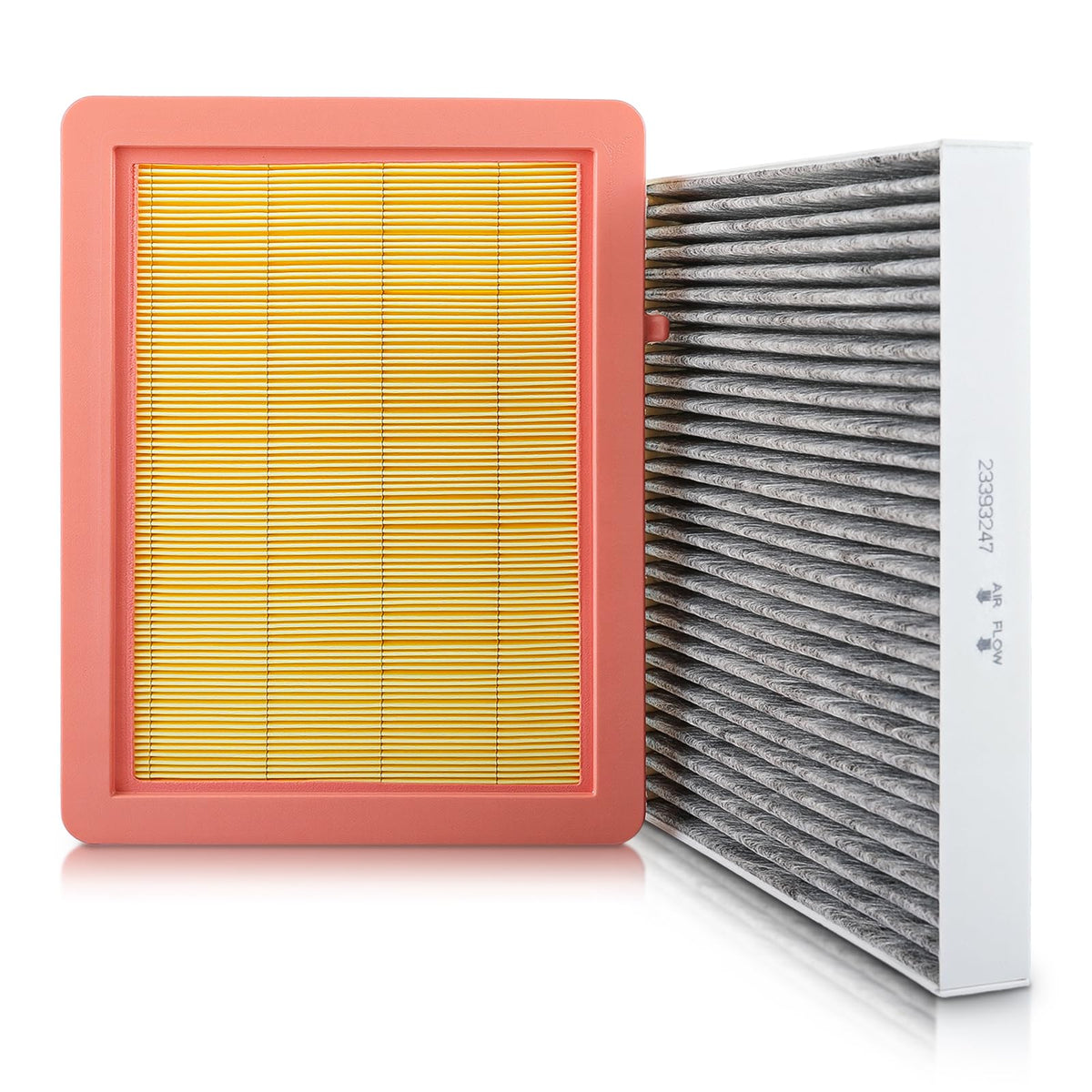 CARBBIA front packaging showing engine and cabin filters and clear fitment benefit