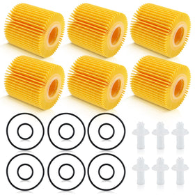 CARBBIA front packaging showing six oil filters for quick service