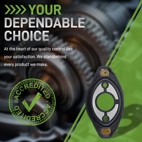 CARBBIA gasket fitted in engine bay illustrating leak prevention benefit