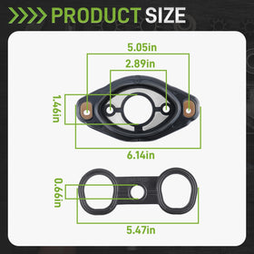 CARBBIA gasket set installed on a valve cover demonstrating correct fit