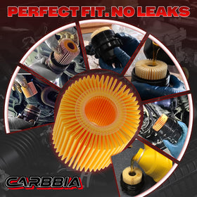 CARBBIA filters in garage with Toyota Camry highlighting vehicle fit