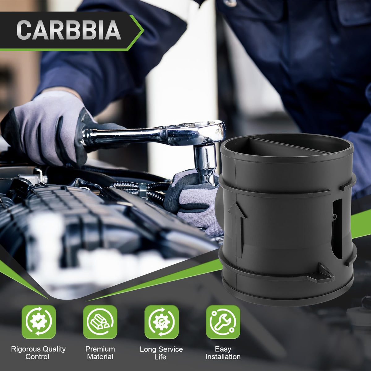 CARBBIA technician installing sensor in a garage illustrating quick swap