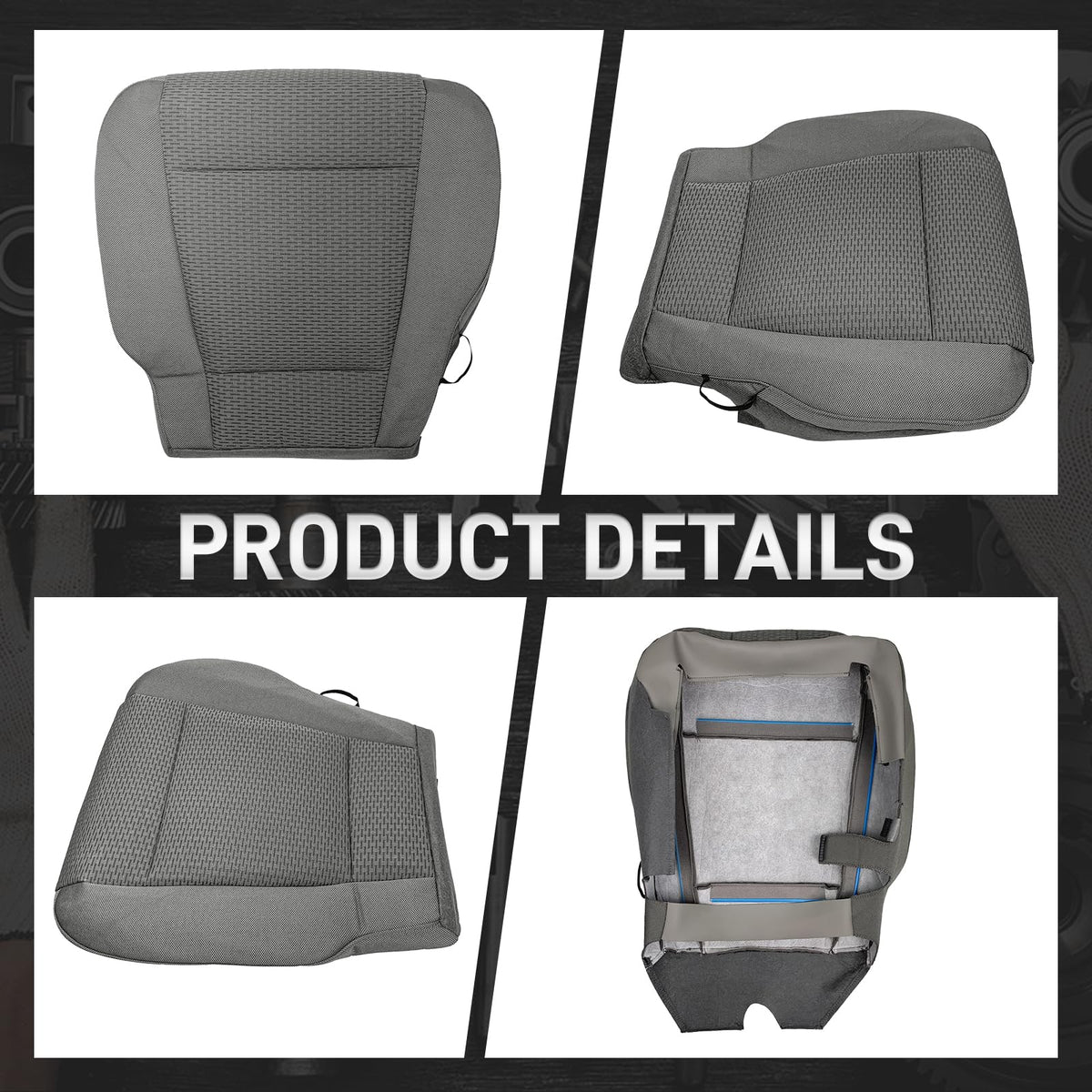 CARBBIA side profile showing how the cover aligns with seat contours